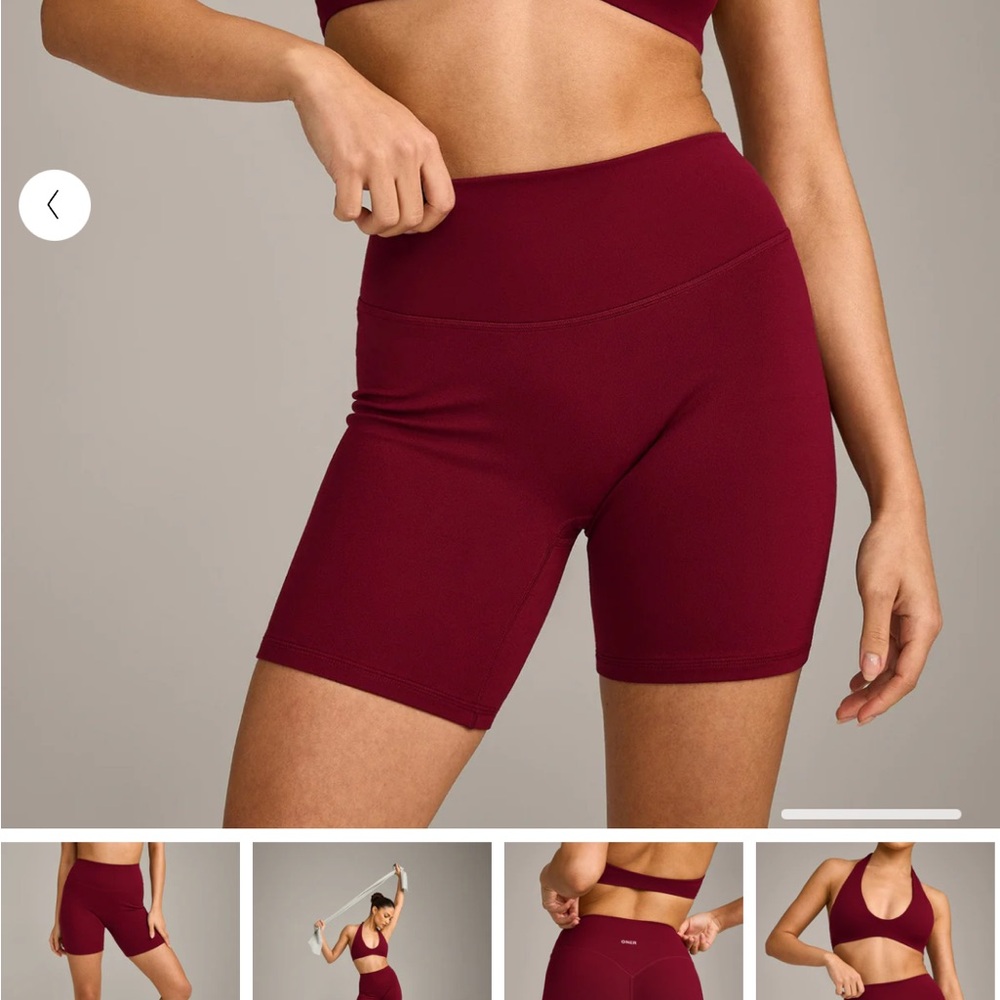 ONER SOFTMOTION™ HIGH WAISTED SHORTS 6" WITH GRAY LOGO